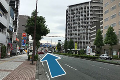 浜松駅方面からの道順1