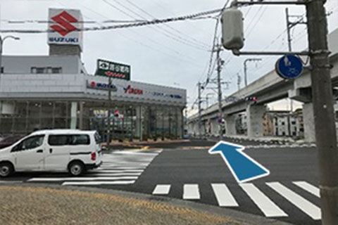 浜松駅方面からの道順2